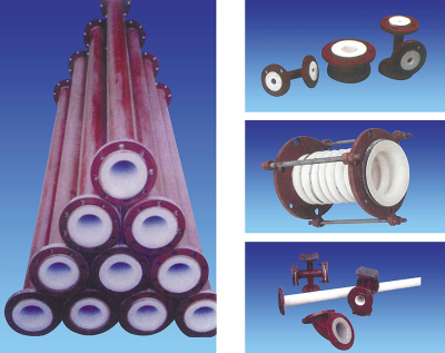 鋼襯聚四氟乙烯、聚丙烯復合管、管件